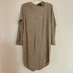 NEW w/ TAGS! Vivienne Westwood Lightweight Wool "Accident" Cream Dress XXL 12 14